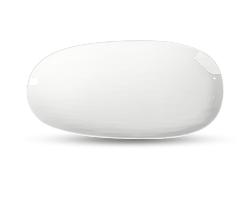 Irregular-textured Oval Plate