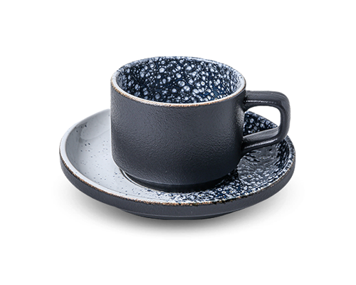 Stackable Coffee Cup & Saucer