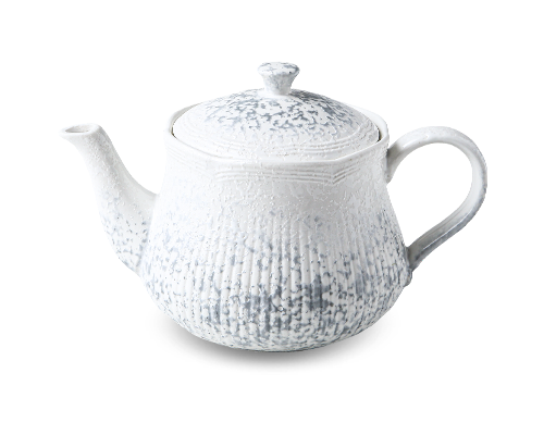 Lotus Rim Camellia Embossed Teapot