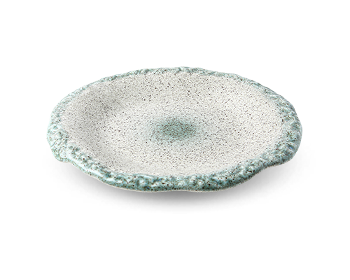 Stone-textured Rolled Rim Plate