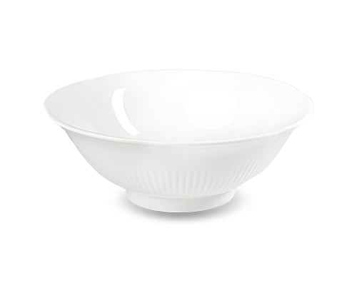 Camellia Embossed Rolled Lotus Rim Bowl