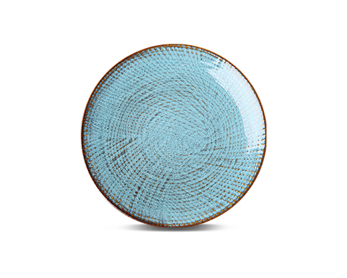 Linen-textured Embossed Shallow Plate