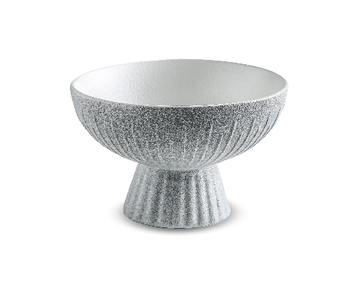 Stripe-textured High-foot Bowl