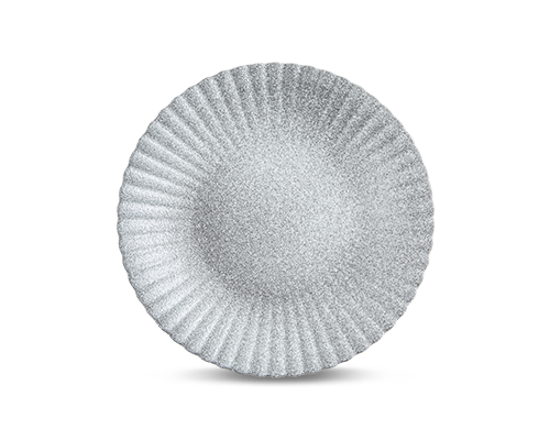 Stripe-textured Soup Plate