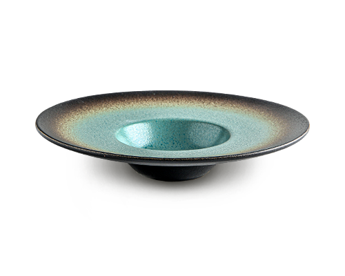 Small Foot Wide Rim Plate