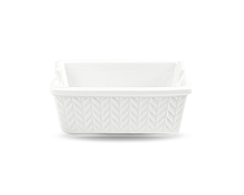 Wheat Embossed Rectangular Sugar Bowl