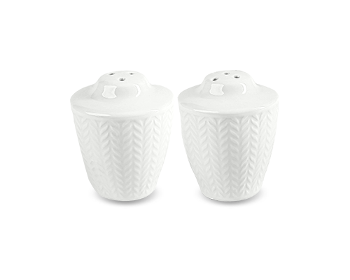 Wheat Embossed Salt & Pepper Shakers