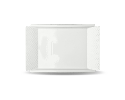 Wheat Embossed Rectangular Plate