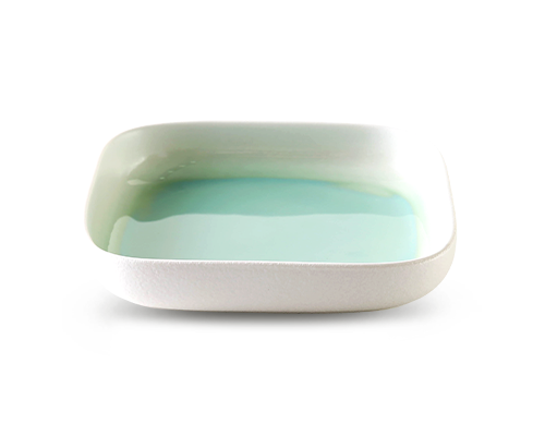 Flat-bottom Rounded Square Plate