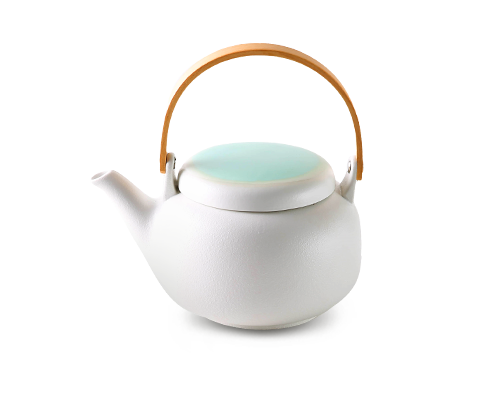 Teapot With Bamboo Handle