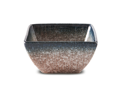 Cloth-textured Embossed Square Bowl
