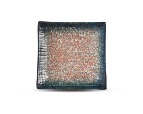 Cloth-textured Embossed Square Plate