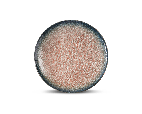 Cloth-textured Embossed Shallow Plate