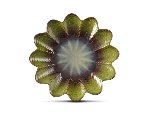 Textured Lotus Plate